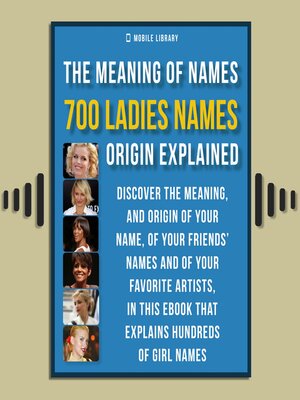 cover image of Meaning of Ladies Names